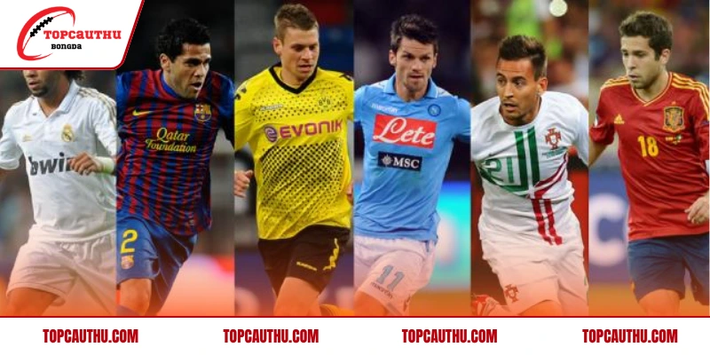 Danh sách hậu vệ trái xuất sắc hiện tại